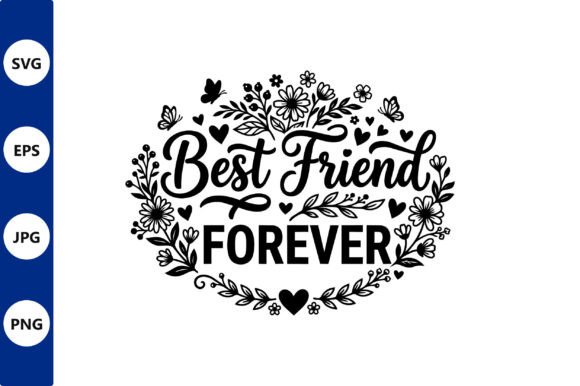Best Friend Forever Floral Wreath