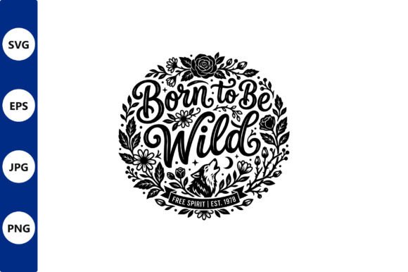 Bold Circular Wild Logo with Floral Wolf Review