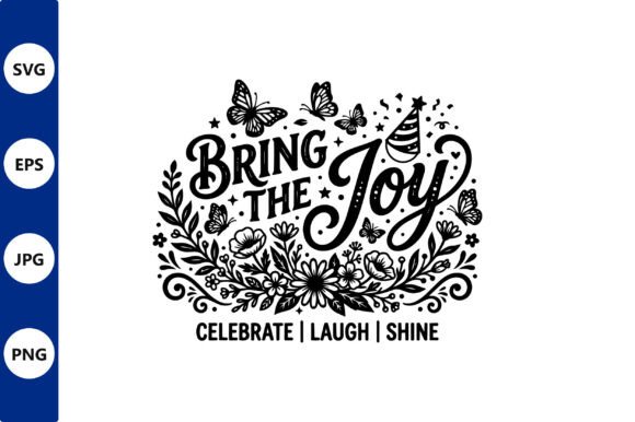 Bring the Joy Floral Wreath Vector Art Review