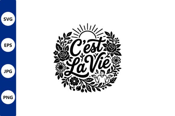 Cest La Vie Floral Circle Vector Review