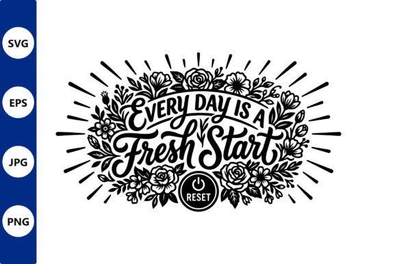 Floral Wreath Typography Fresh Start Review