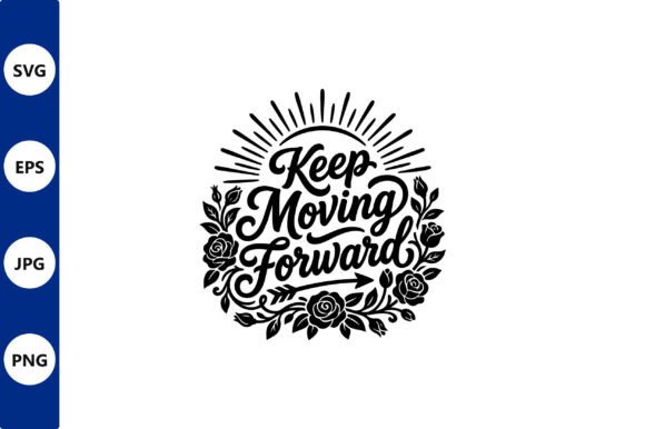 Keep Moving Forward Floral Emblem Review