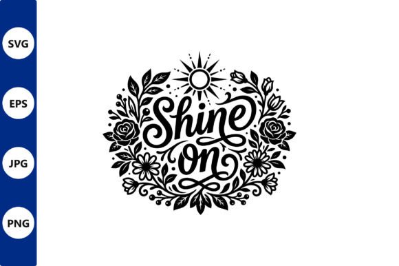 Shine on Floral Circle Vector Design Review